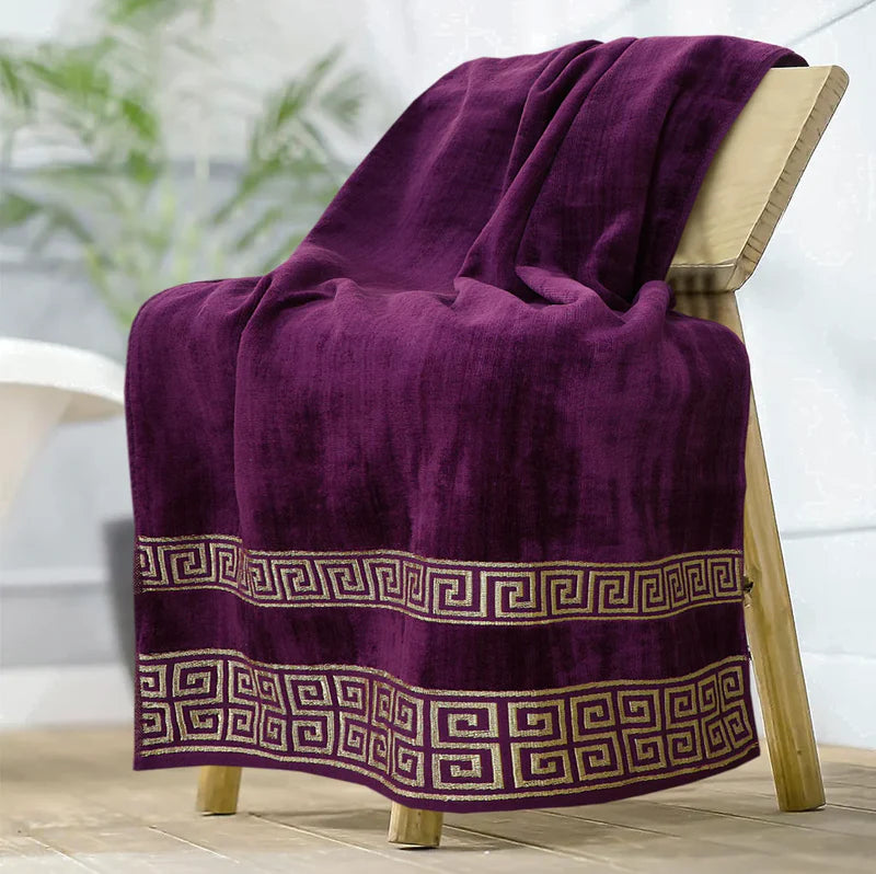 MAGENTA VERSATILE - 3-PCS JACQUARD TOWEL SET