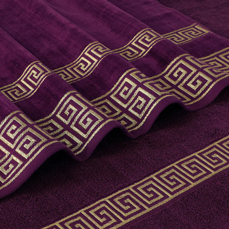 MAGENTA VERSATILE - 3-PCS JACQUARD TOWEL SET